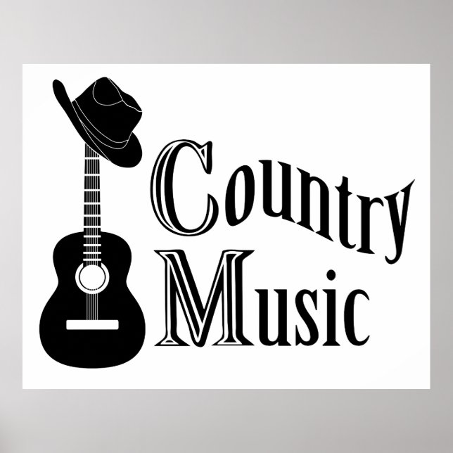 Póster Música country (Frente)