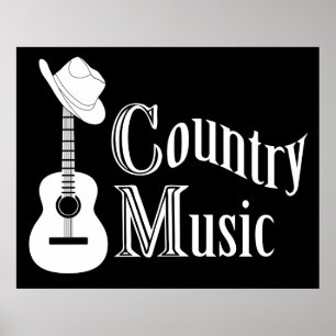 Póster Música country