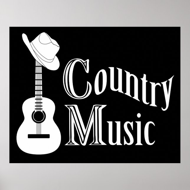 Póster Música country (Frente)