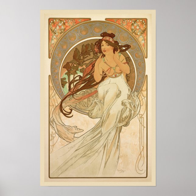 Póster Música de Alphonse Mucha (Frente)