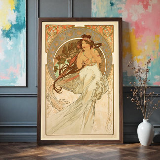 Póster Música de Alphonse Mucha