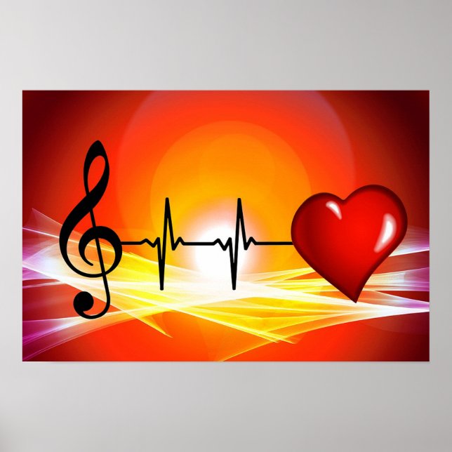 Póster Música de amor (Frente)