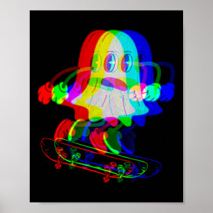 Póster Música de Casa Trippy Fantasma Techno Rave Ska de
