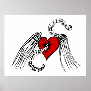 Póster Música de corazón