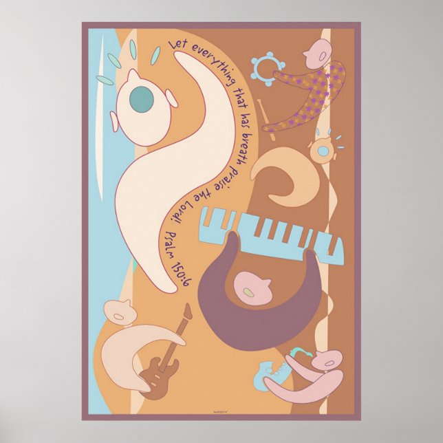 Póster Música de elogio (Frente)