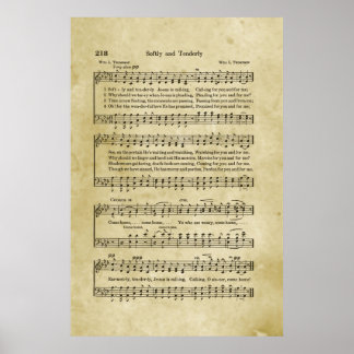 Póster Música de Gospel Suave y Tierno