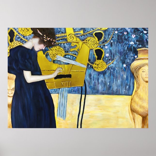 Póster Música de Gustav Klimt (Frente)