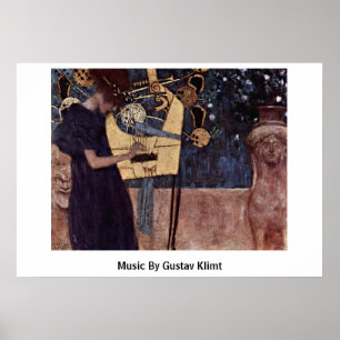 Póster Música De Gustav Klimt
