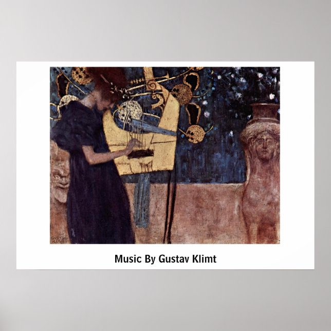 Póster Música De Gustav Klimt (Frente)