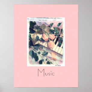 Póster música de la melodía del piano, Al Riccio