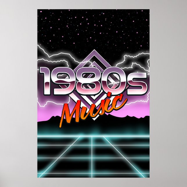 Póster Música de los 80 (Frente)