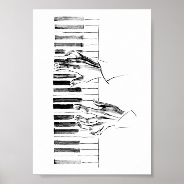Póster Música de piano (Frente)