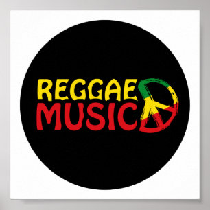 Póster Música de reggae - modelo2b-círculo-negro