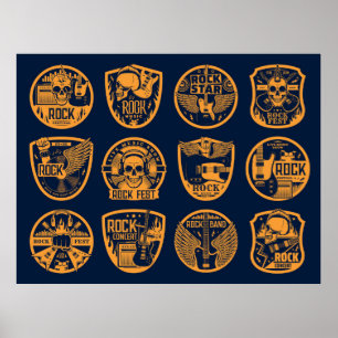 Póster Música de rock