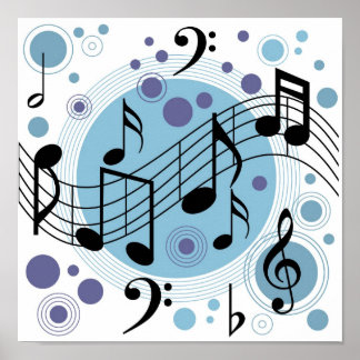 Póster música de saludo