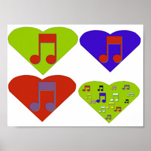 Póster Música del amor