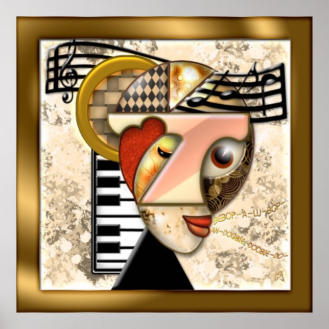 Póster Música divertida (Frente)