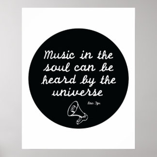 Póster Música en el alma - Lao Tzu