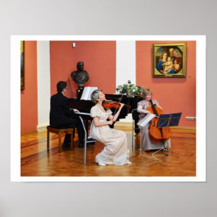 Póster Música en el Gran Salón, Rusia