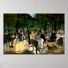 Música en los Jardines de las Tullerías por Manet