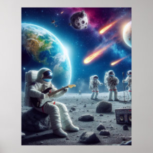 Póster Musica Espacial