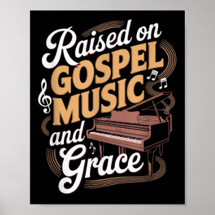Póster Música Gospel y vida cristiana country Jesús
