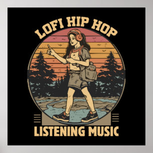 Póster Música lofi hip hop chillhop
