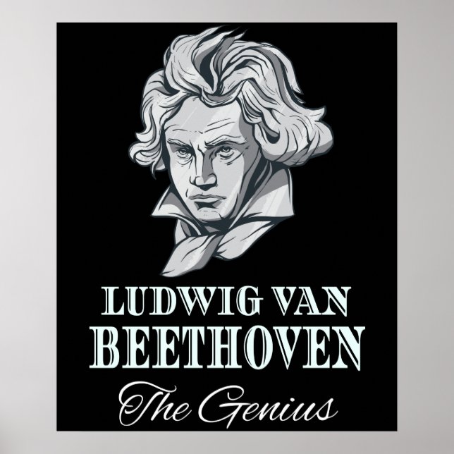 Póster Música - Ludwig Van Beethoven El genio (Frente)