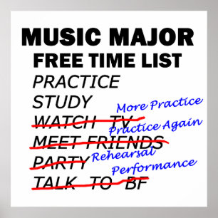 Póster Música Mayor Tiempo Libre - Chica