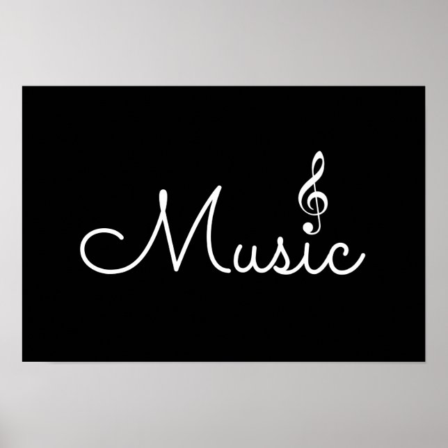 Póster música . negro (Frente)