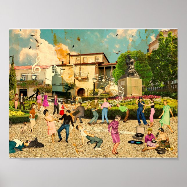 Póster Música no Jardim (Viseu. Portugal) (Frente)