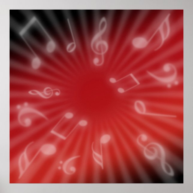 Póster Música roja (Frente)