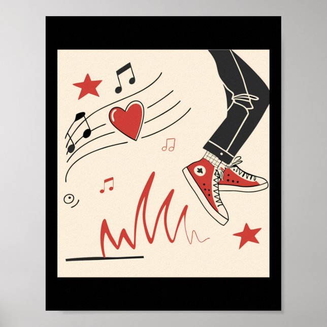 Póster Música Snicker Colorful Expressive Digital Art Ill (Frente)