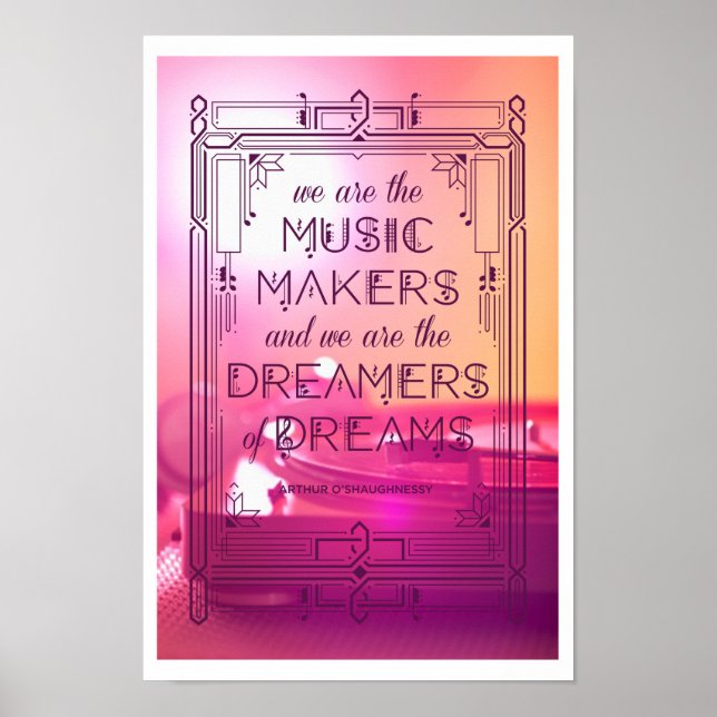 Póster Música, sueños y Recuerdos (Frente)