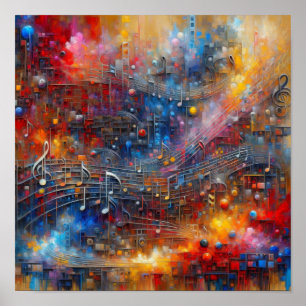 PÓSTER MÚSICA Y COLOR