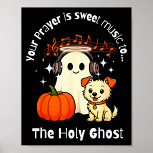 Póster Música y oración del Espíritu Santo de fe para cri
