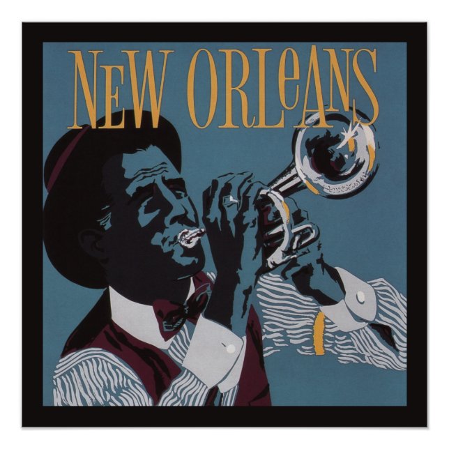 Poster musical de Nueva Orleans (Anverso)
