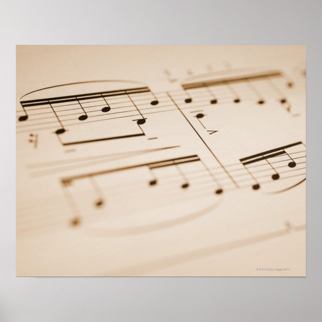 Póster Musical Notes 2 (Frente)