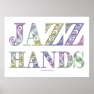 Póster musicales de Broadway de SlipperyJoe's Jazz Hands 