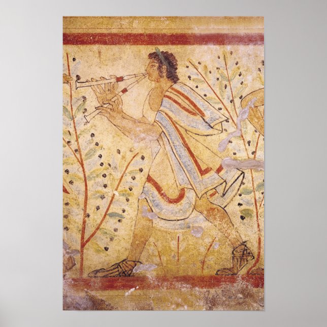 Póster Musician playing the Pipes (Frente)