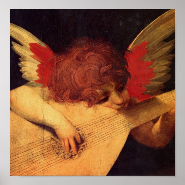 Póster Músico Ángel, Cristiano Rosso Fiorentino (Frente)