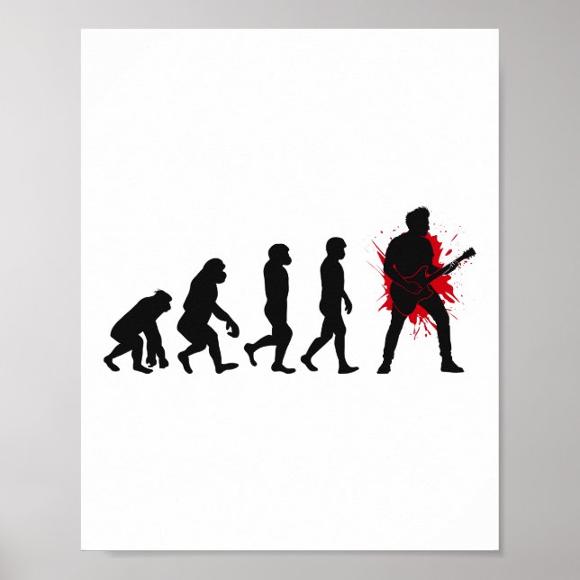 Póster Músico de música Bass Guitar Player Battend Funny (Frente)