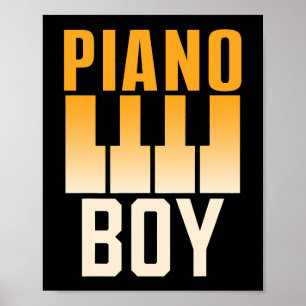 Póster Músico pianista de Piano Boy Instrumental