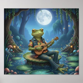 Póster MúsicoRanaHippie