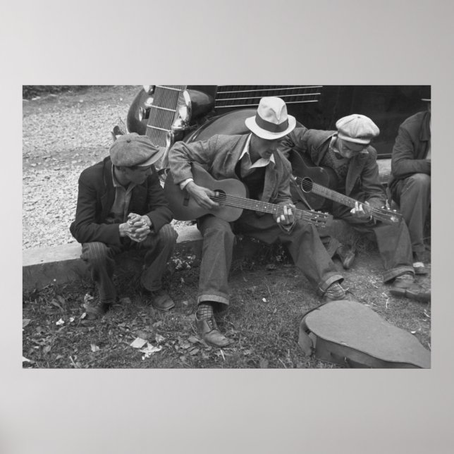 Póster Músicos callejeros de Tennessee, 1935 (Frente)