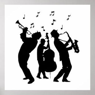 Póster Músicos de Jazz