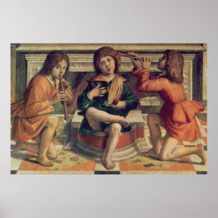 Póster Músicos de tres ángeles