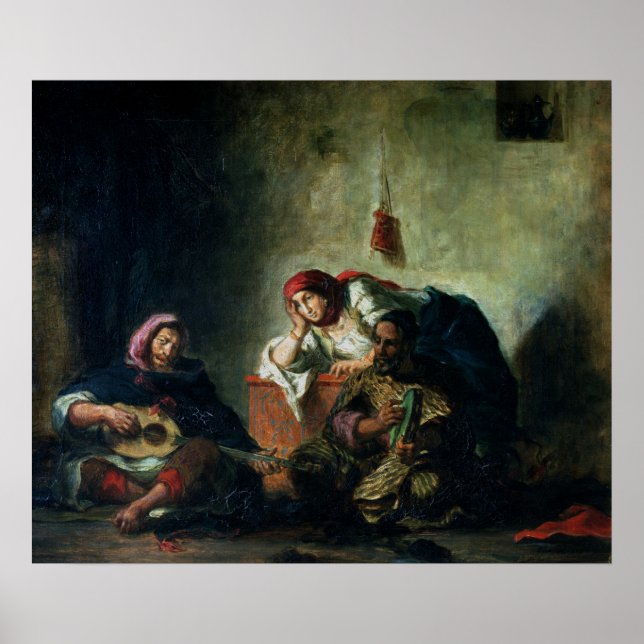 Póster Músicos judíos en Mogador, 1847 (Frente)