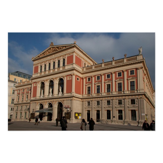 Póster Musikverein, Wien Österreich (Anverso)