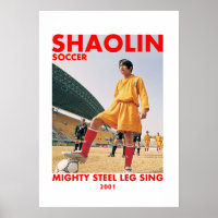 muslo de acero poderoso en el fútbol de shaolin